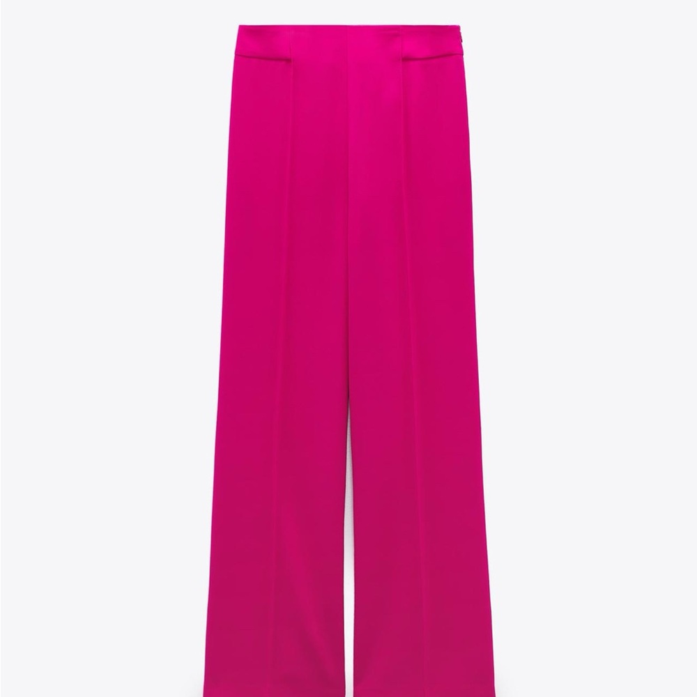 Zara Pink Women's Wide-Leg Pants xs nwt